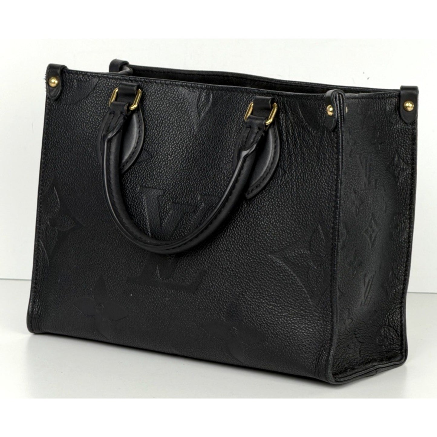 Louis Vuitton OnTheGo PM Bag in Back Debossed Monogram Empreinte Leather NFC C3