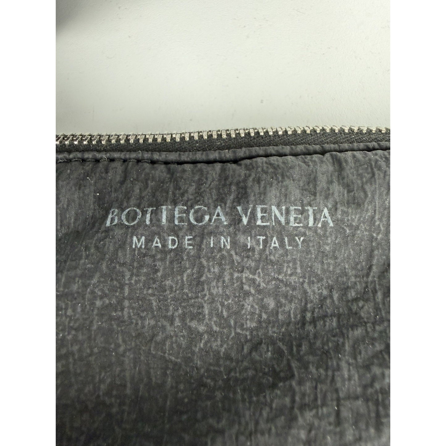 Bottega Veneta Nylon Intrecciato Padded Tech Cassette Bag in Black S07