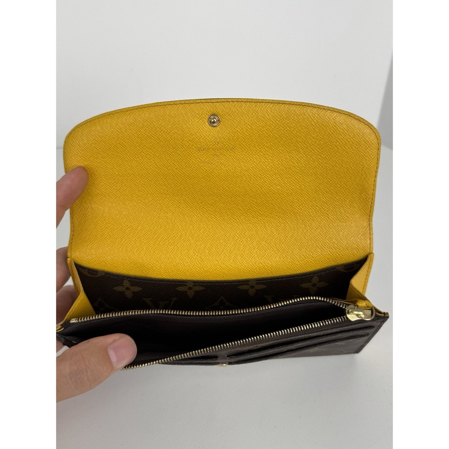 Louis Vuitton Monogram Emilie Wallet – Mimosa with Gold Hardware C-1