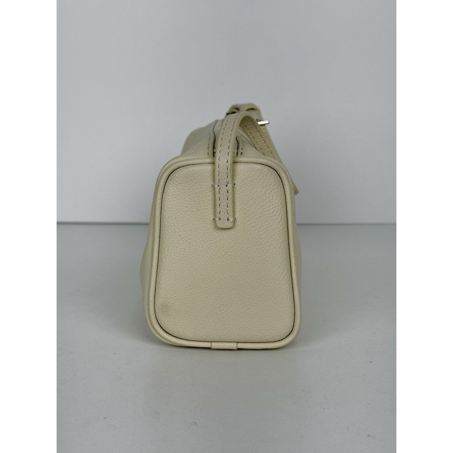 The Row 90s Bag White Leather Silver Hardware