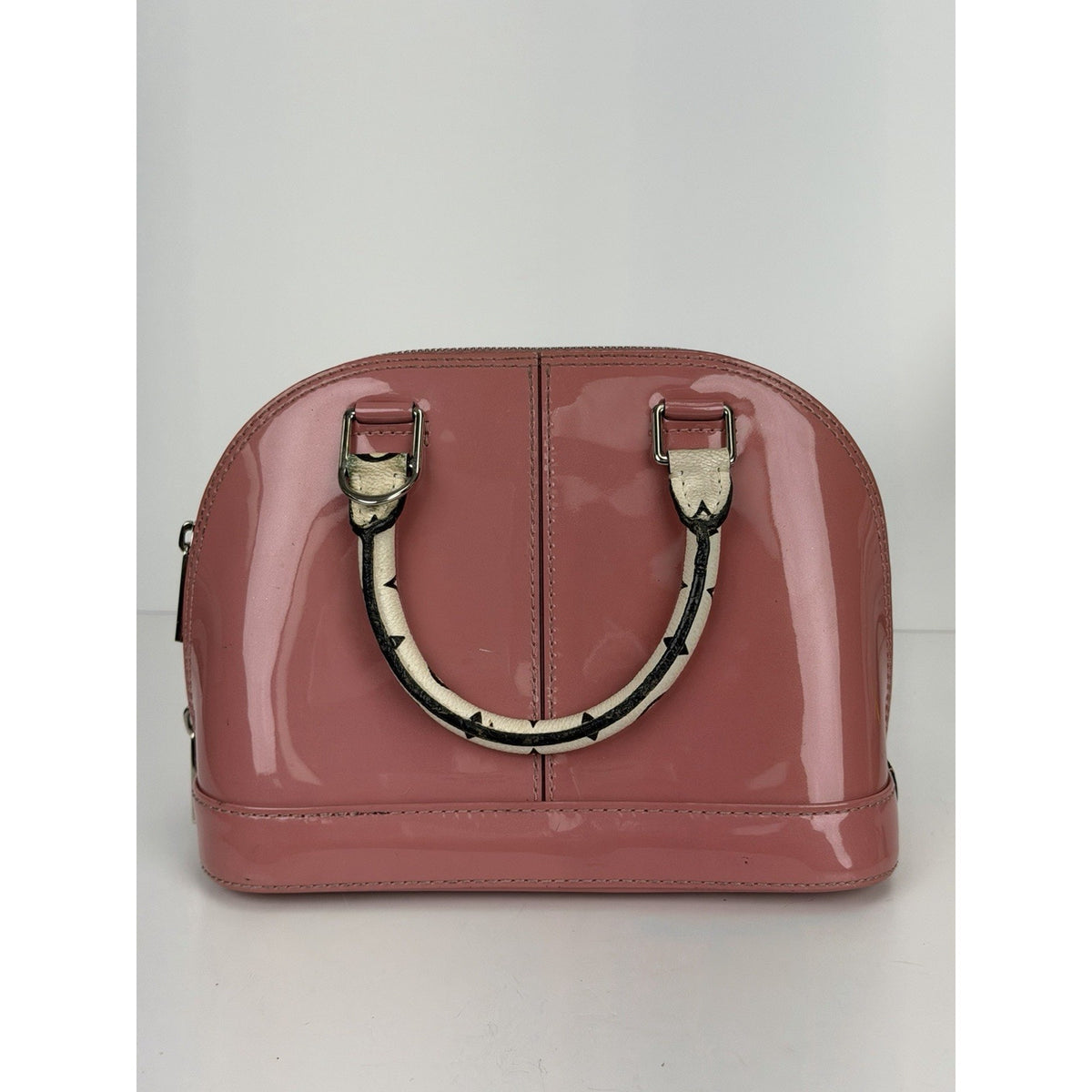 Louis Vuitton Alma BB Small Handbag in Vernis Miroir Pink Patent Leather 2017