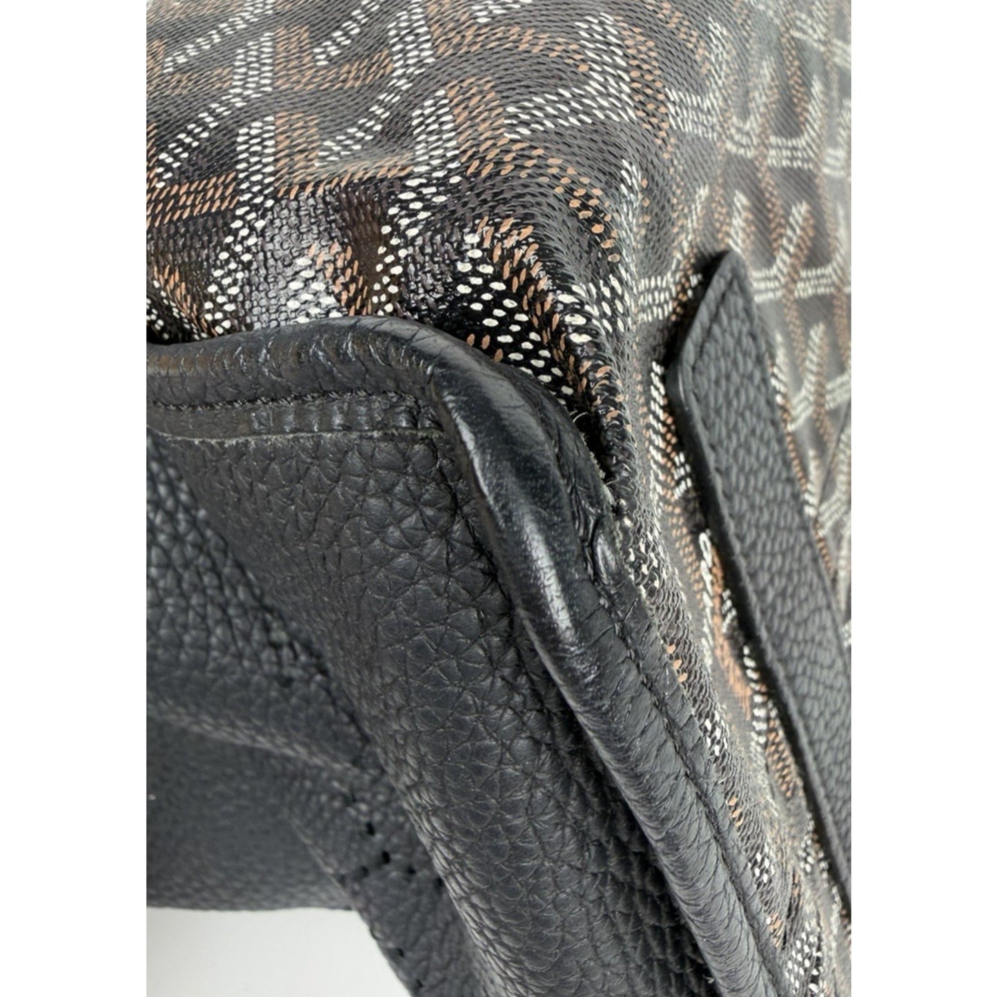 Goyard Sac Hardy PM Pet Carrier Noir in Goyardine Coated Canvas B6