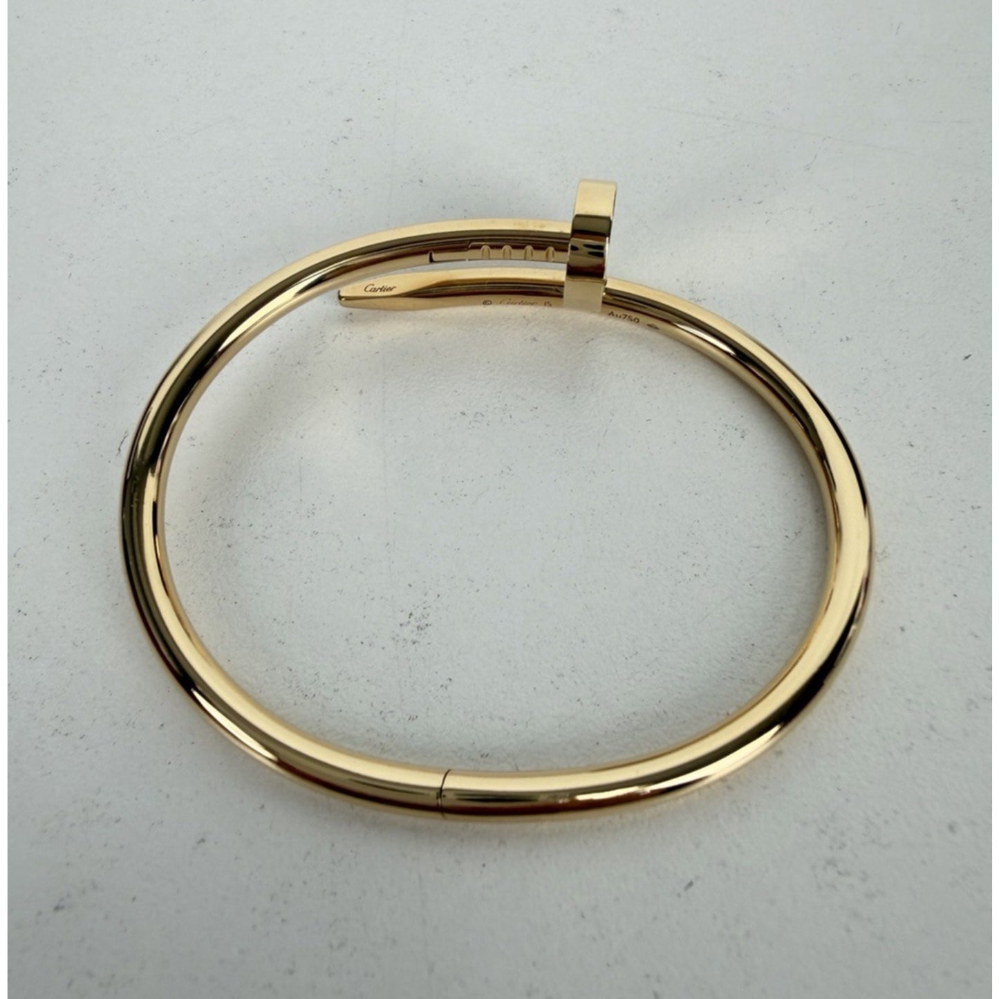 Cartier Juste Un Clou Classic Bracelet in 18k Yellow Gold Size 15