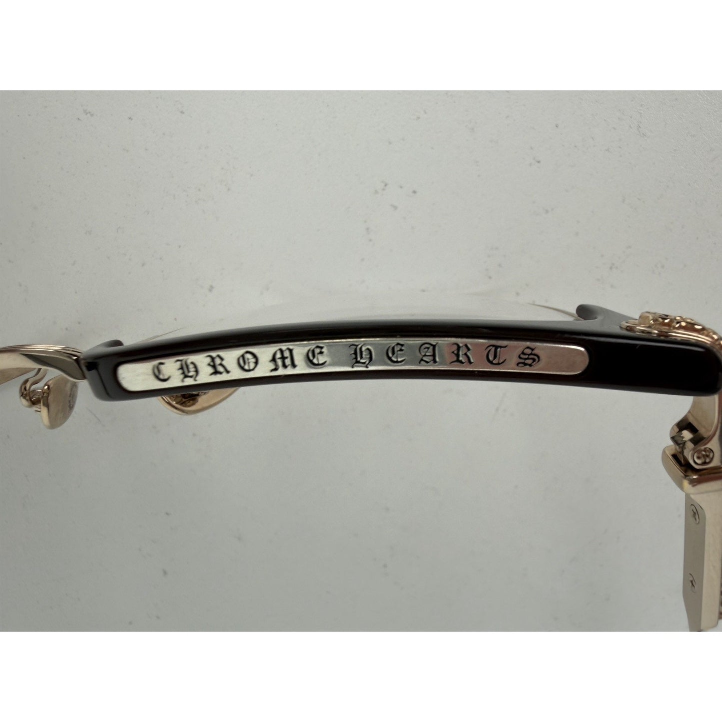 Chrome Hearts Glasses Vertical Smile II Eyeglasses Dark Brown Acetate 54#18 146