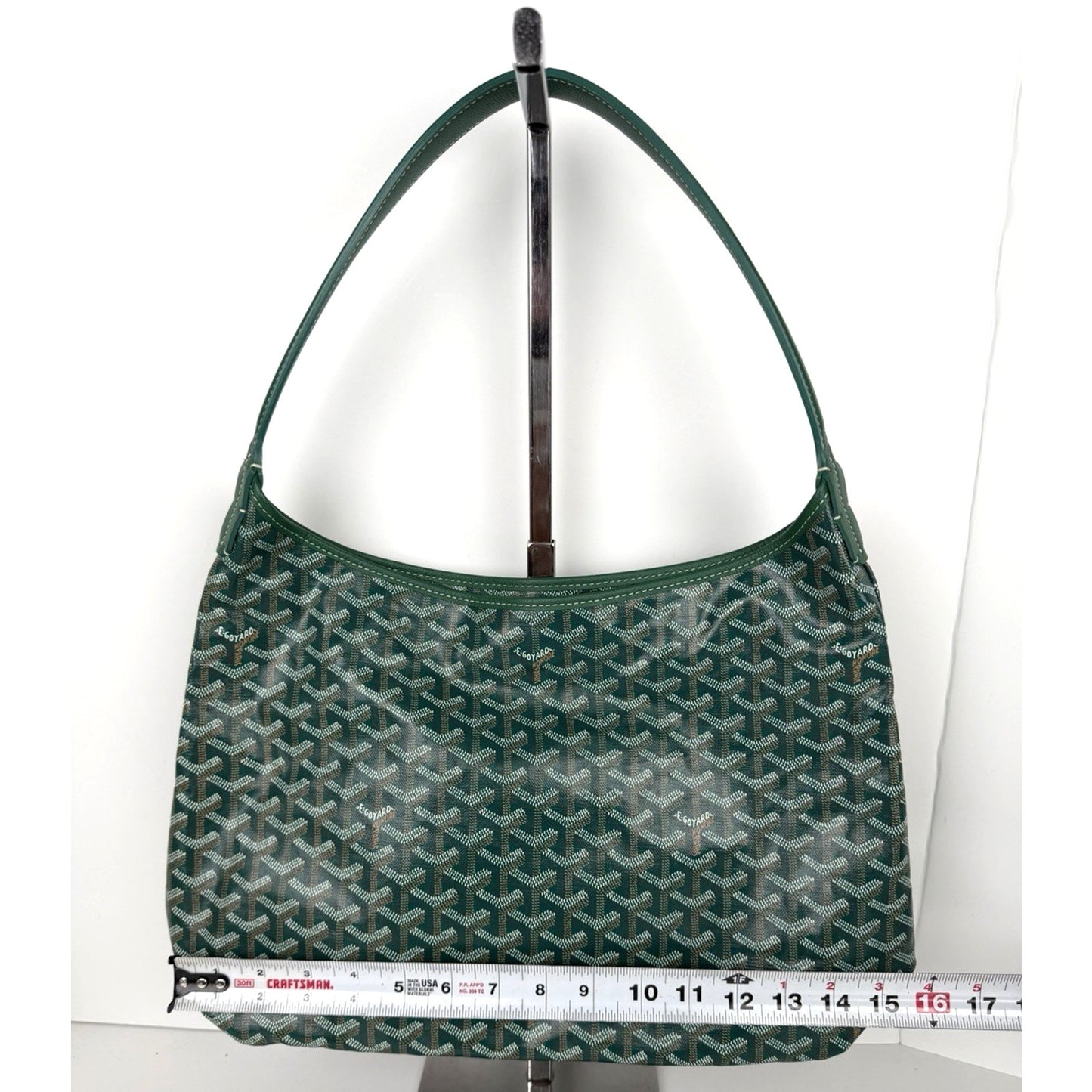 Goyard Boheme Hobo PM Bag in Green Goyardine Coated Canvas B-9