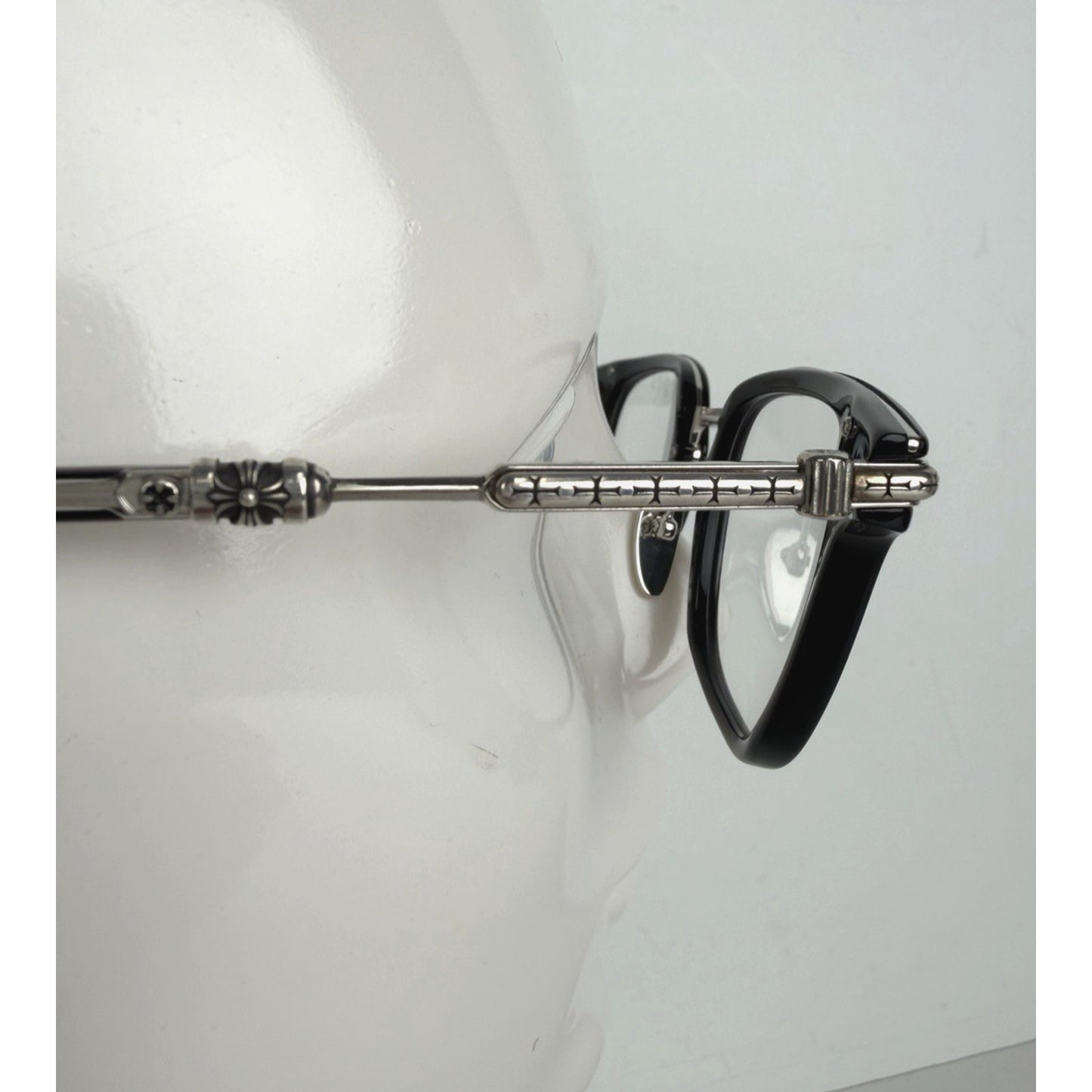 Chrome Hearts Tycoxagain Eyeglasses 51 in Black with Clear Lenses