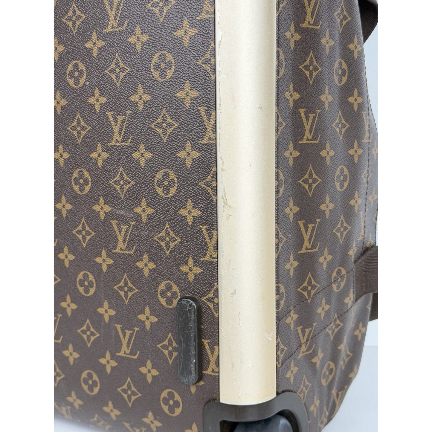 Louis Vuitton Horizon Soft 55 Rolling Duffle Bag in Brown Monogram Canvas 2019