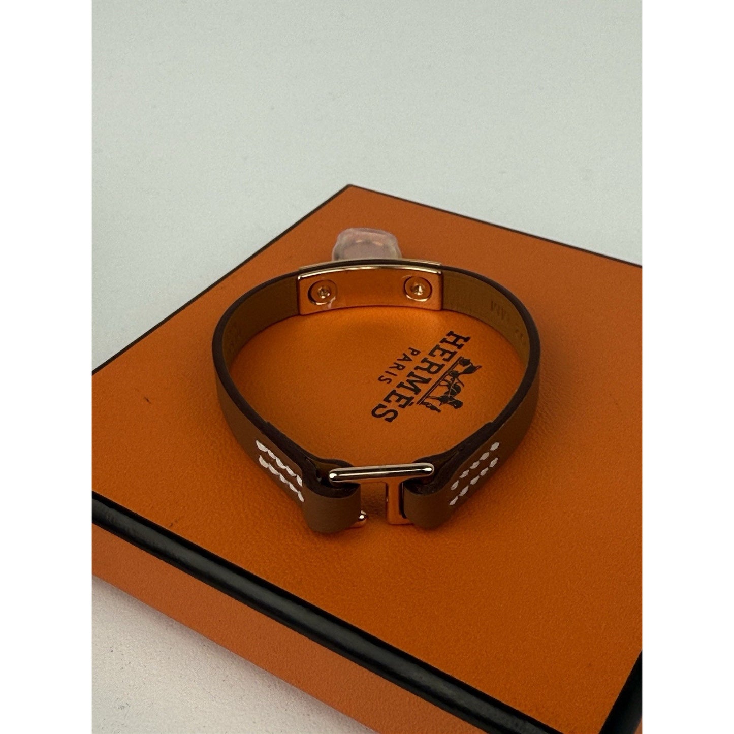 Hermes Mini Rivale Bracelet T2 Gold