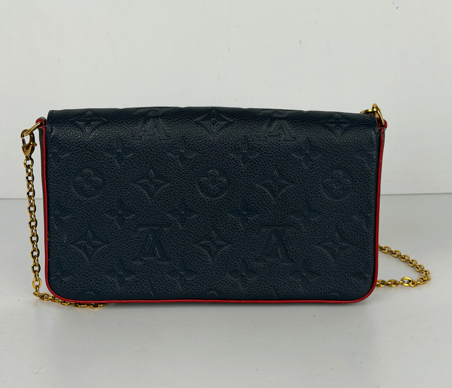 Louis Vuitton Pochette Felicie Crossbody Bag in Blue Monogram Empreinte Leather 2020 YS-08