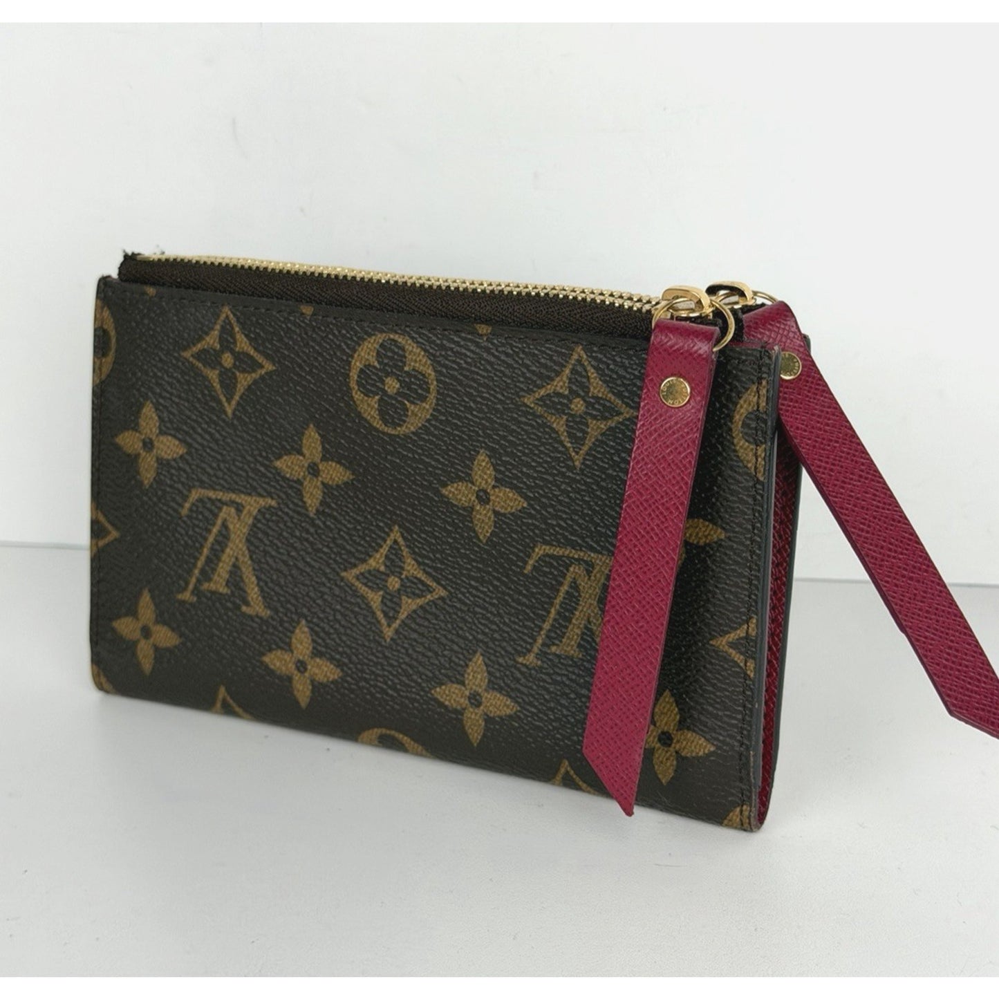 Louis Vuitton Adele Compact Wallet in LV Monogram Coated Canvas 2015