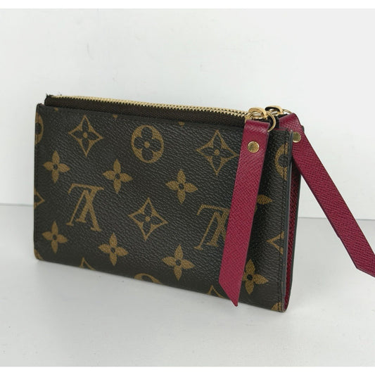Louis Vuitton Adele Compact Wallet in LV Monogram Coated Canvas 2015