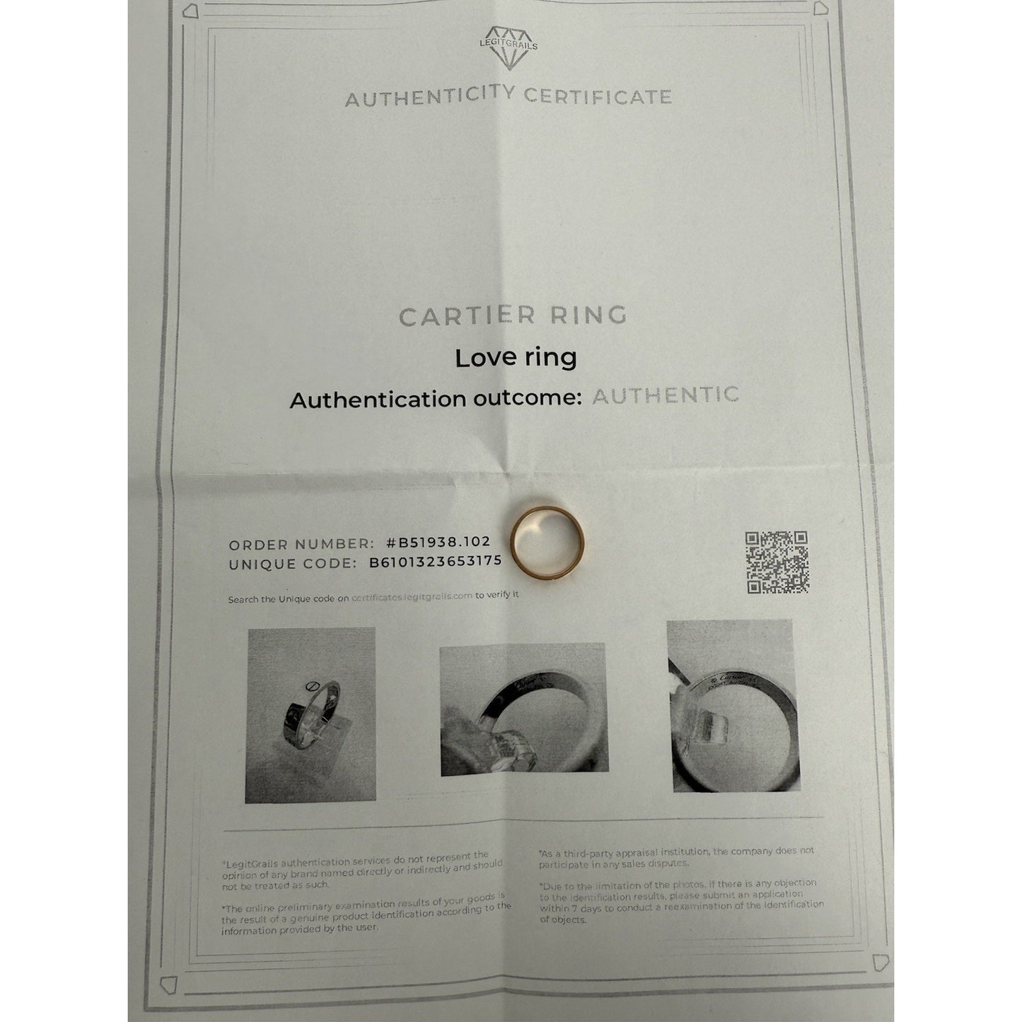 Cartier Love Round Ring 18k Rose Gold JDQ247