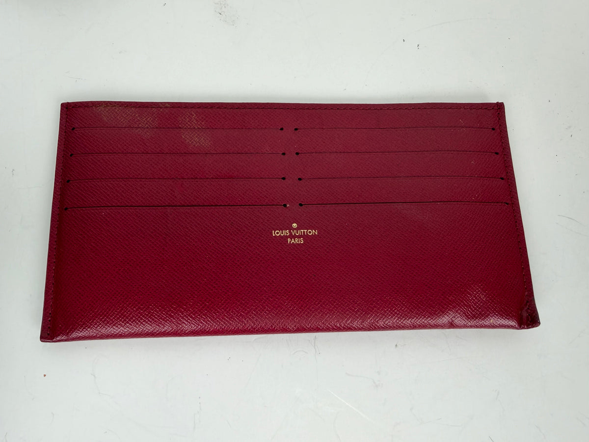 Louis Vuitton Pochette Felicie Flap Pouch in Brown LV Monogram Coated Canvas 2019 Y