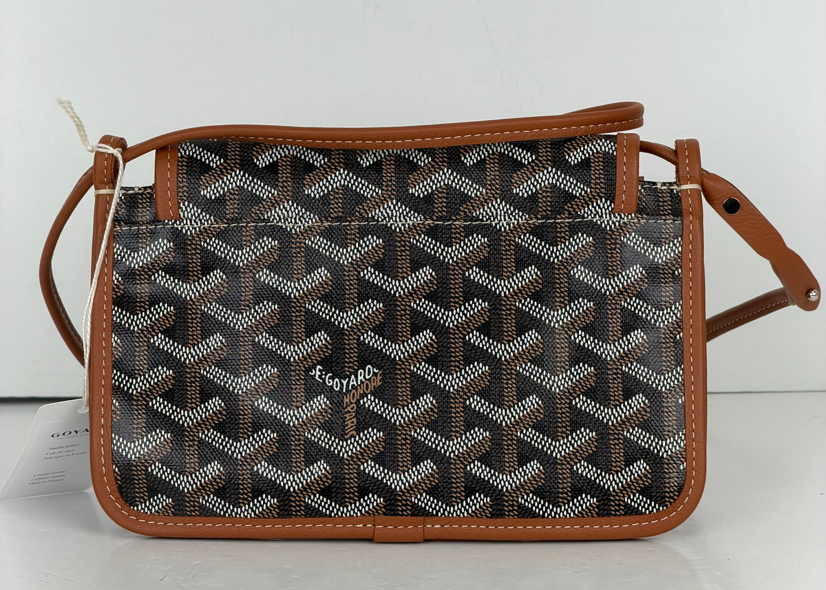 Goyard Goyardine Plumet Wallet Clutch in Brown Coated Canvas YF5