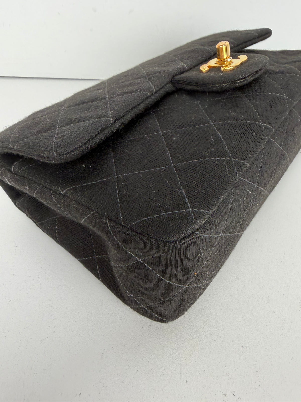 Chanel Small Classic Jersey Double Flap Bag 1996-1997