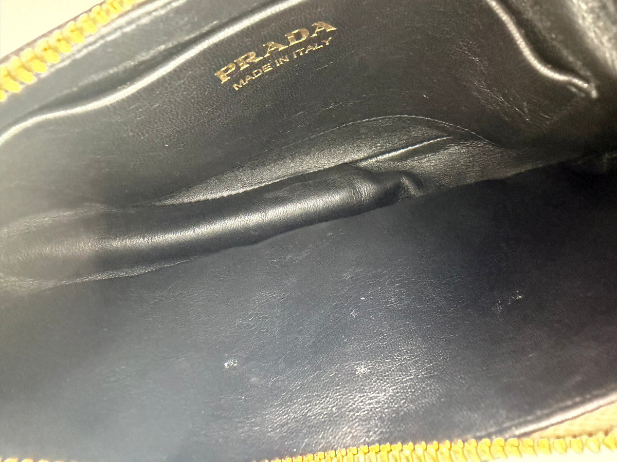 Prada Arque Small Leather Shoulder Bag in Beige Leather YC5