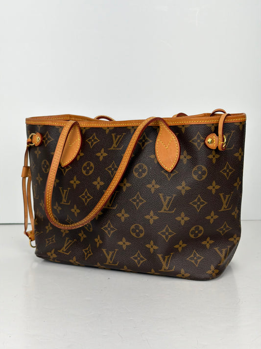 Louis Vuitton Monogram Neverfull PM Tote Bag in Brown Coated Canvas 2014 YC-1