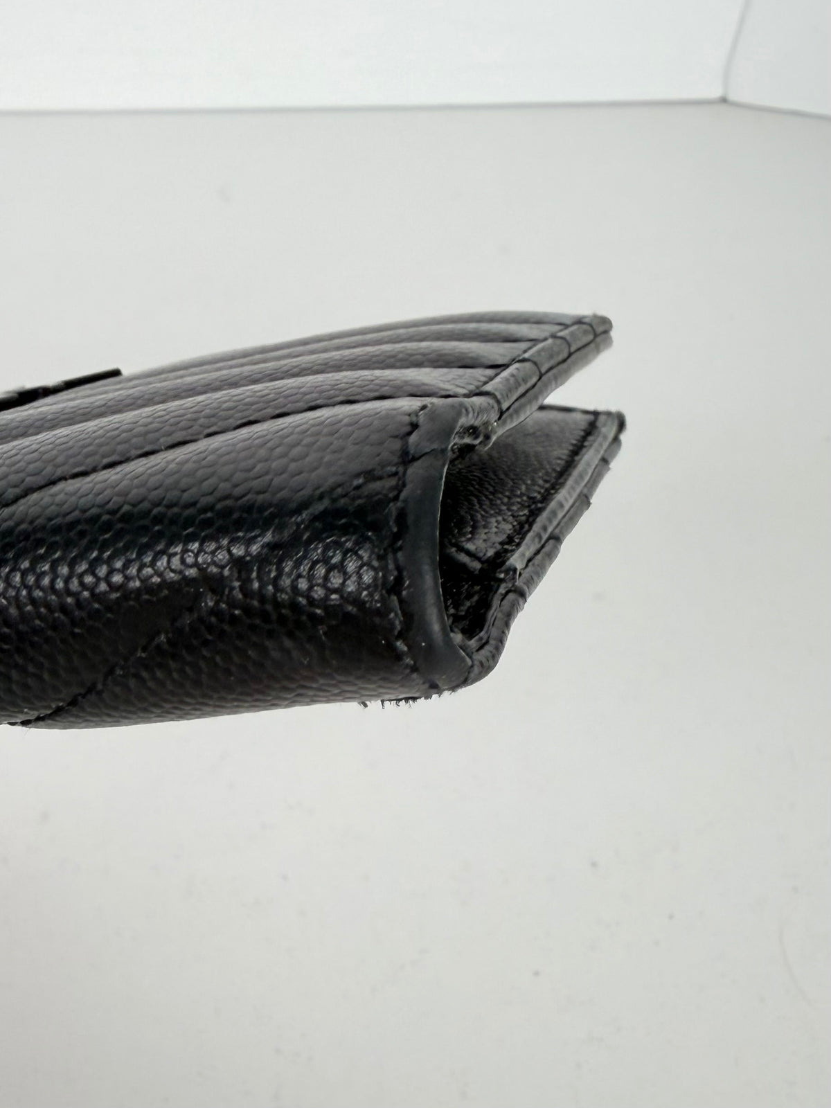 Saint Laurent Cassandre Matelasse Zipped Fragments Card Case Wallet K-1