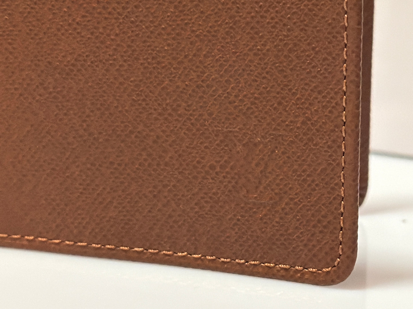 Louis Vuitton Brown Taiga Leather Card Holder/ID Insert 2002