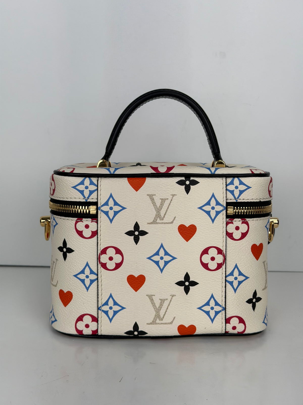 Louis Vuitton Game On Vanity Top Handle/Shoulder Bag in White & Multicolor Coated Canvas 2020 YF5