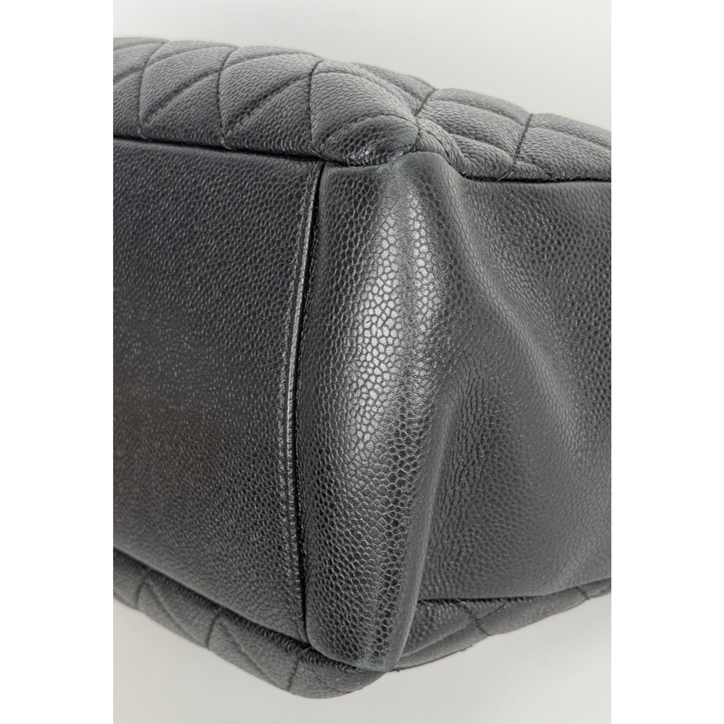 Chanel Grand Shopping Tote (GST) Bag in Black Caviar Leather C6