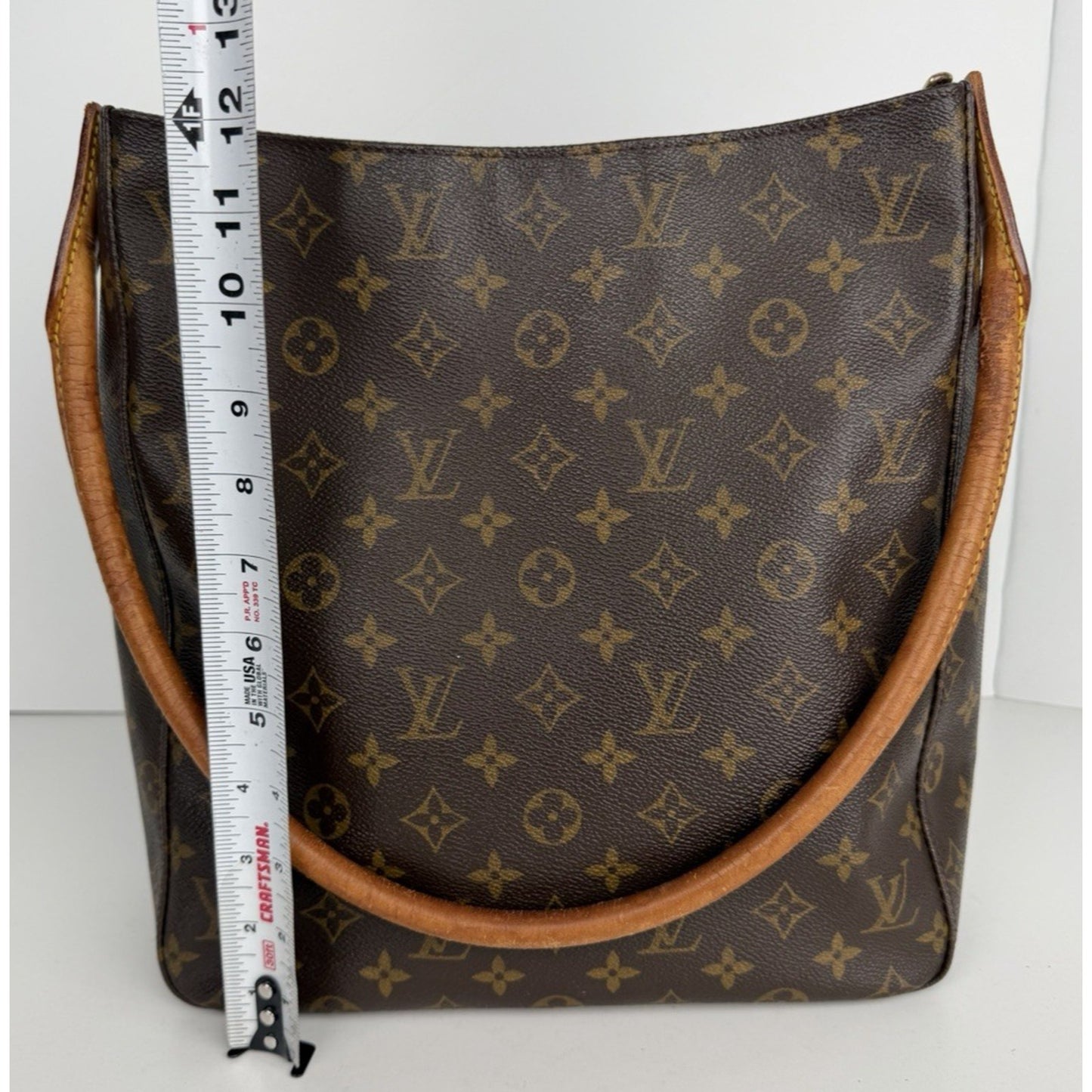 Louis Vuitton Monogram Looping GM Bag in Brown Coated Canvas 1999 S