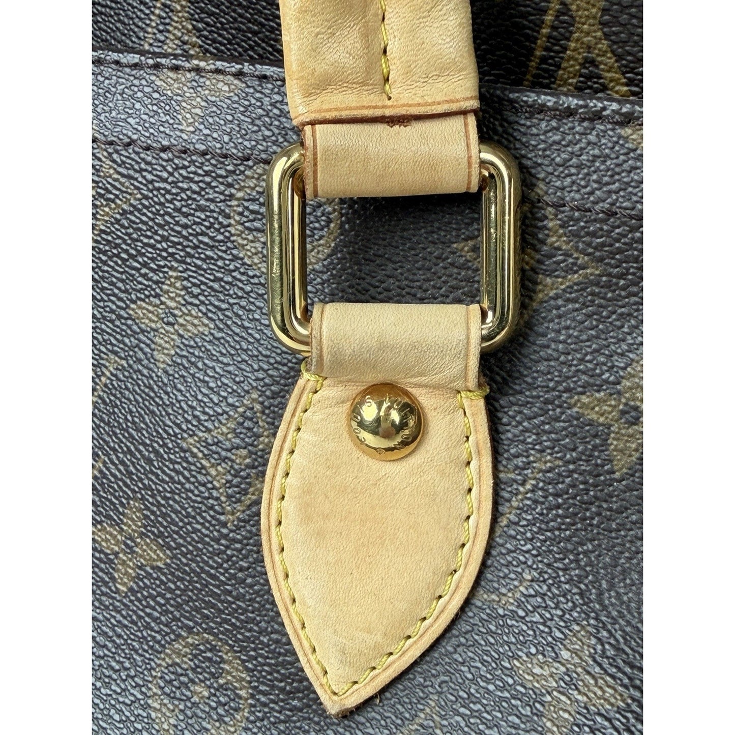 Louis Vuitton Monogram Beverly GM Bag in Brown Coated Canvas 2007 S