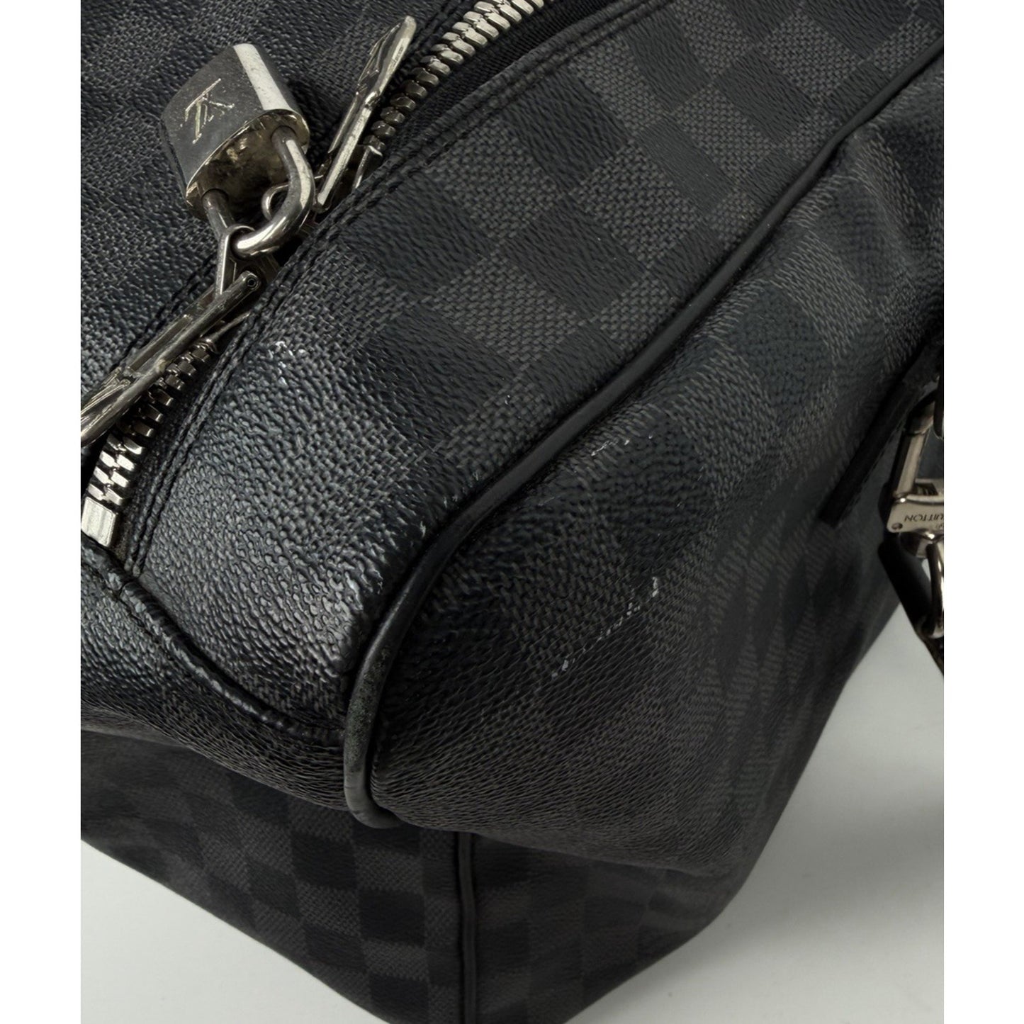 Louis Vuitton Damier Roadster Duffle Bag 50 in Graphite Coated Canvas 2008 S