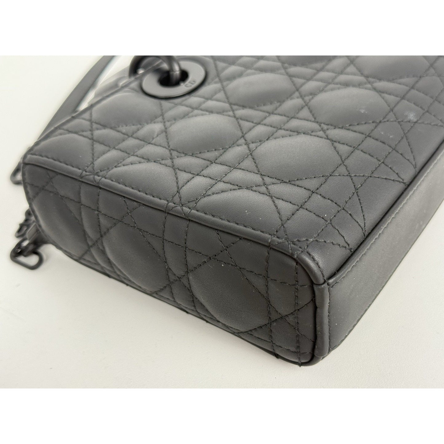 DIOR Medium Lady D-Joy Matte Black Shoulder Bag