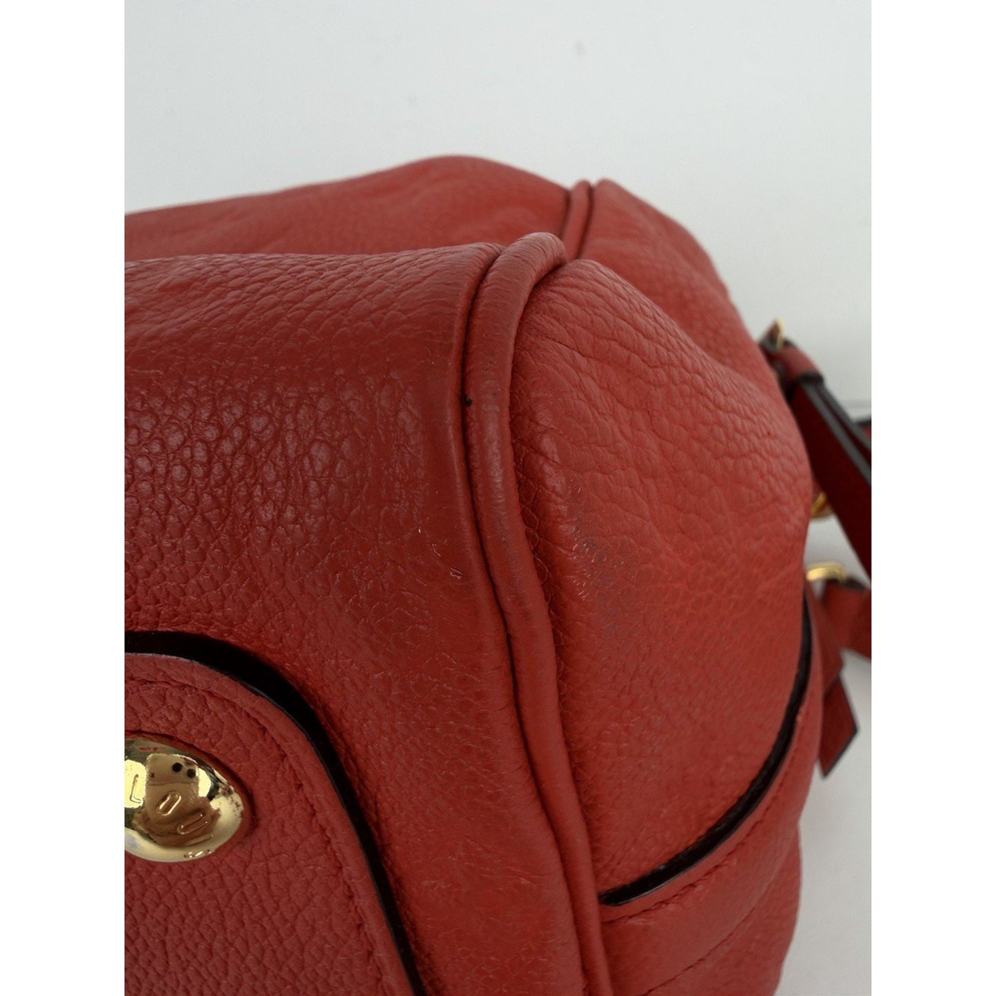 Louis Vuitton Speedy Bandouliere 25 Bag Red Monogram Empreinte Leather 2012 D4
