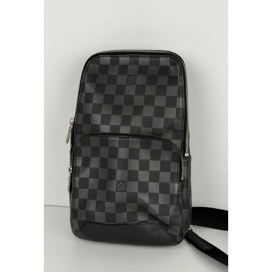 Louis Vuitton Avenue Sling Bag Damier Graphite Leather & Smart Strap NFC D1
