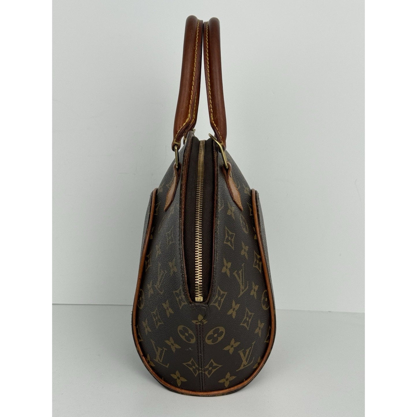 Louis Vuitton Monogram Ellipse PM Satchel Brown Canvas/Leather
