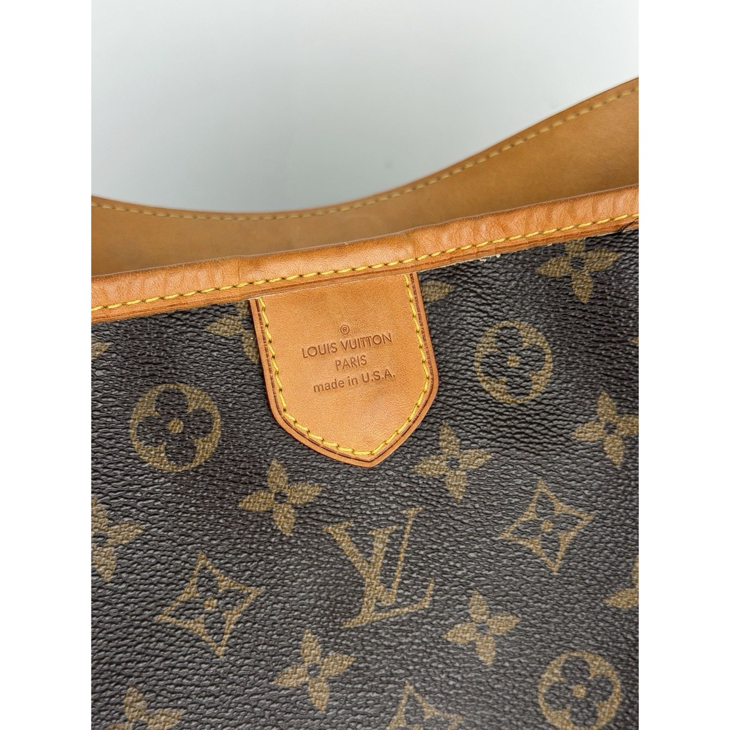 Louis Vuitton Delightful MM Tote Bag in Brown Signature Monogram Canvas 2011 S