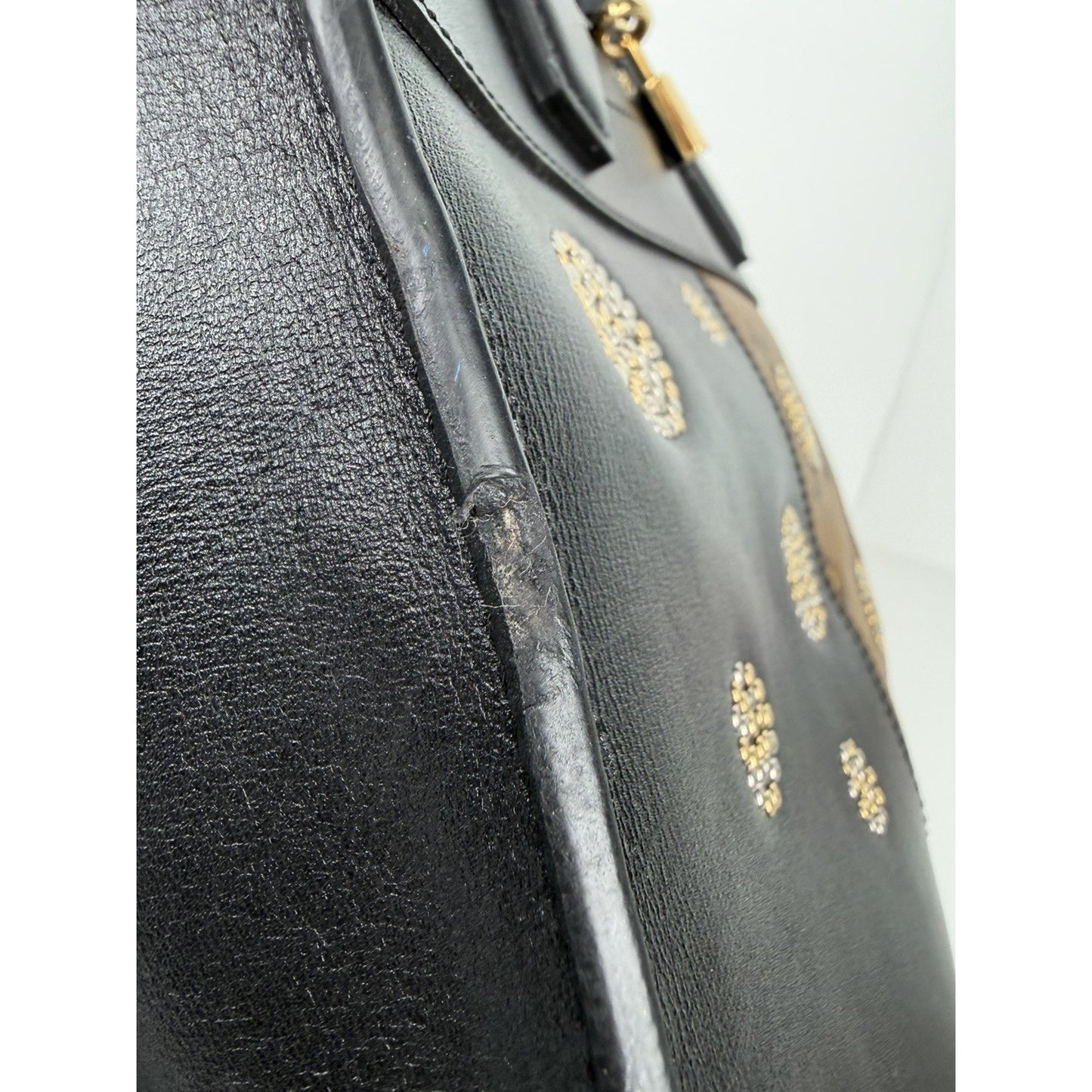 Louis Vuitton Night Light City Steamer MM Handbag in Black/Brown/Gold 2017 S