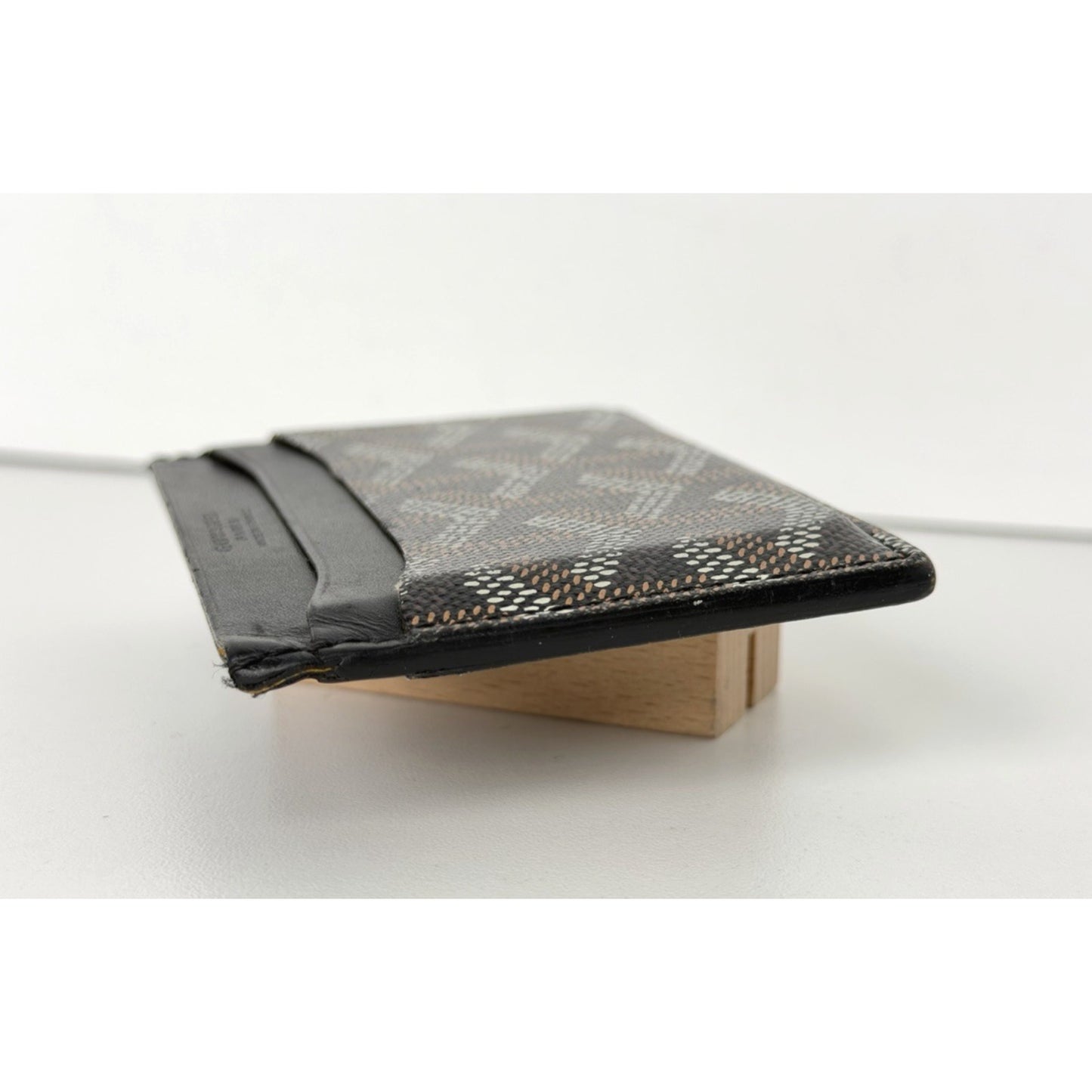 Goyard Saint Sulpice Card Holder Wallet in Goyardine Coated Canvas and Leather