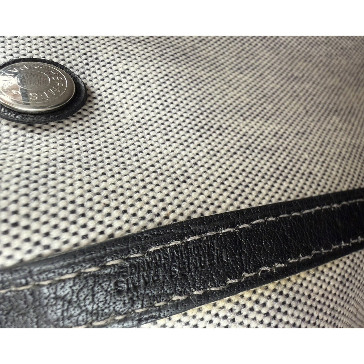 Hermes Toile and Buffalo Leather Garden Party 36 Tote Bag B-9