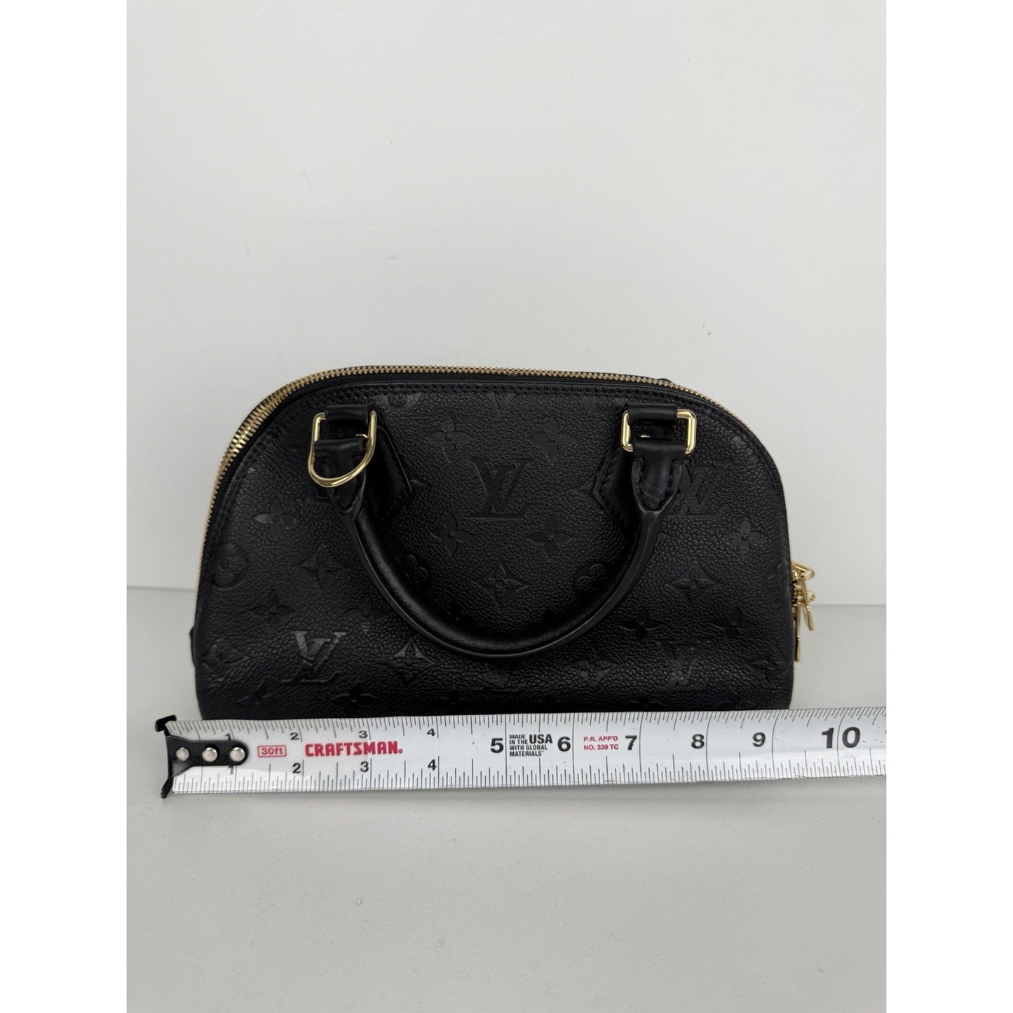 Louis Vuitton Neo Alma BB Bag in Black LV Monogram Empreinte Leather NFC B-5