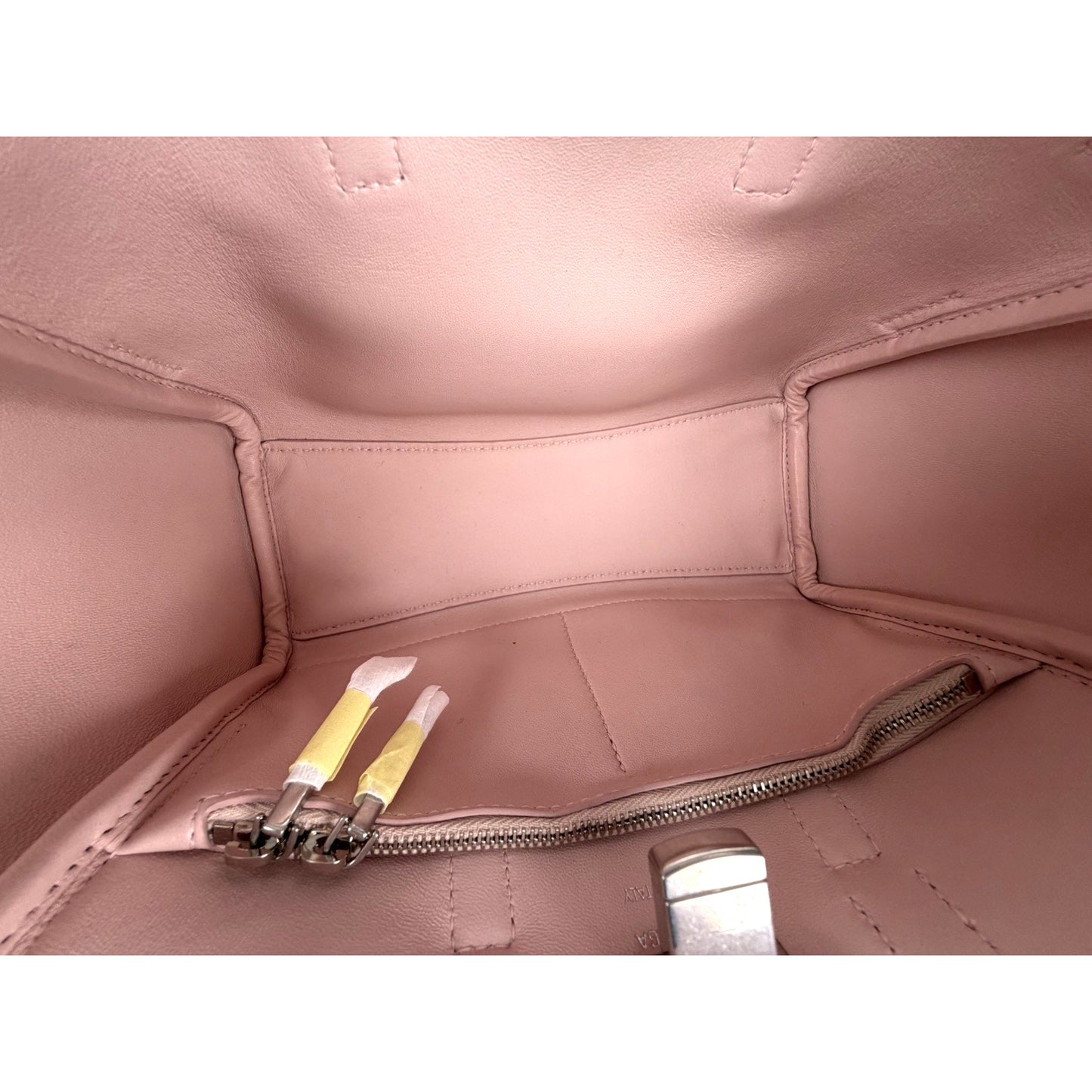 Balenciaga Bel Air Mini Bag in Pink Calfskin Leather Silver-Tone HW E6