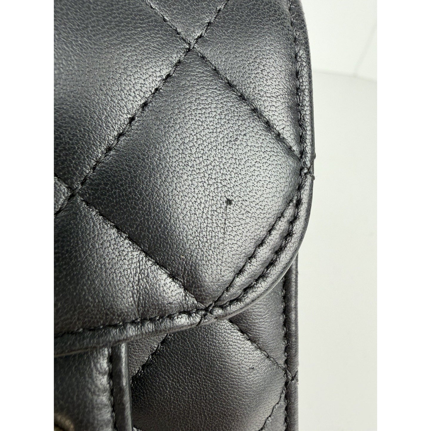 Chanel Classic Phone Holder Crossbody Bag in Black Quilted Leather 2017 C2
