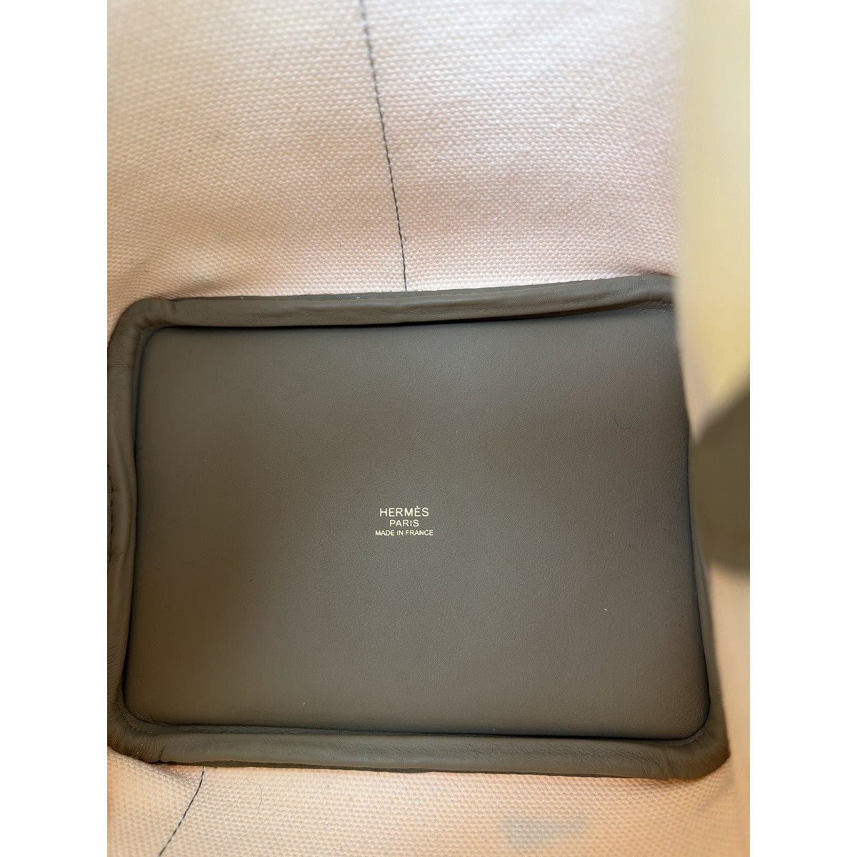 Hermes Picotin Lock 18 Cargo Top Handle Bag in Ecru Etoupe Canvas 2023 F4