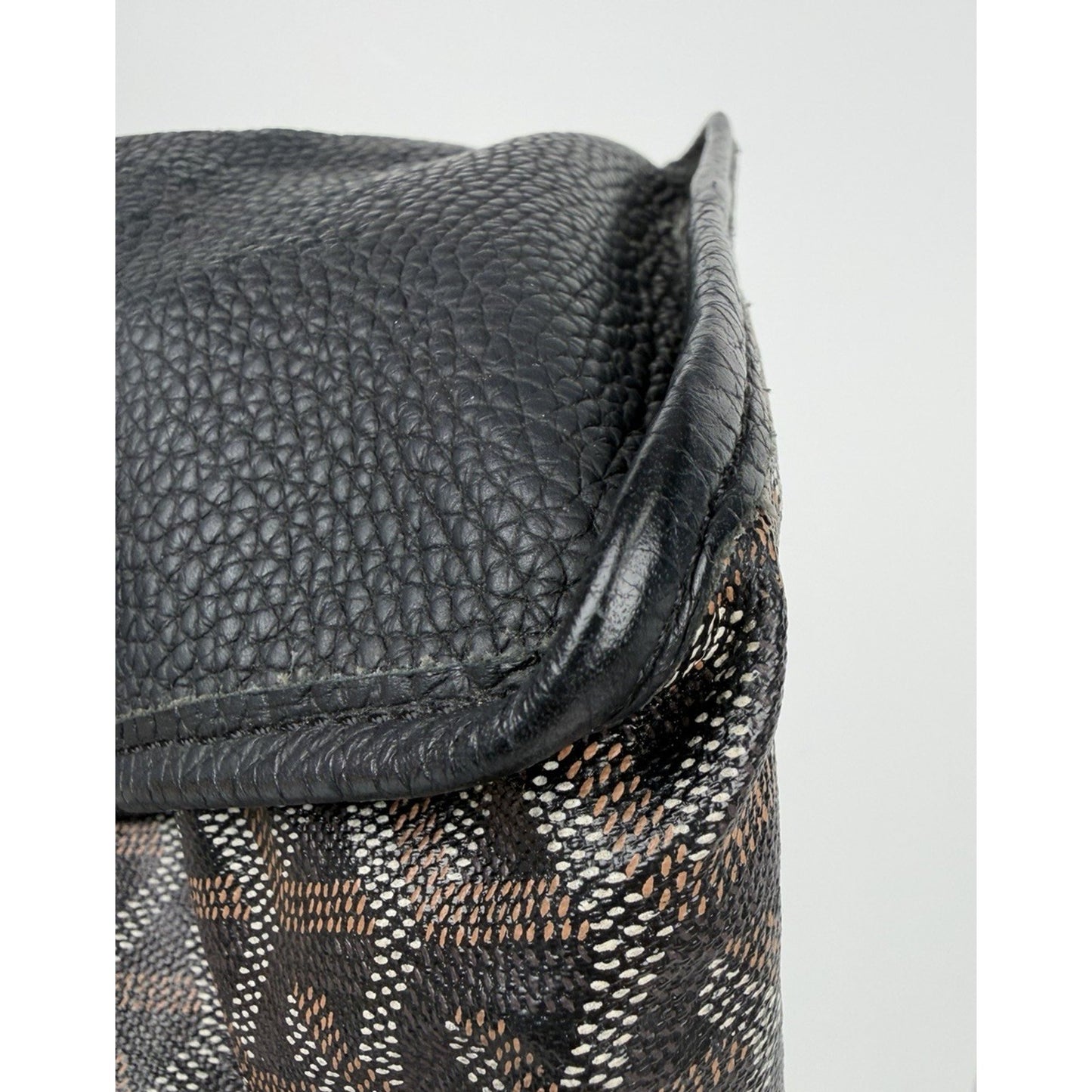Goyard Sac Hardy PM Pet Carrier Noir in Goyardine Coated Canvas B6