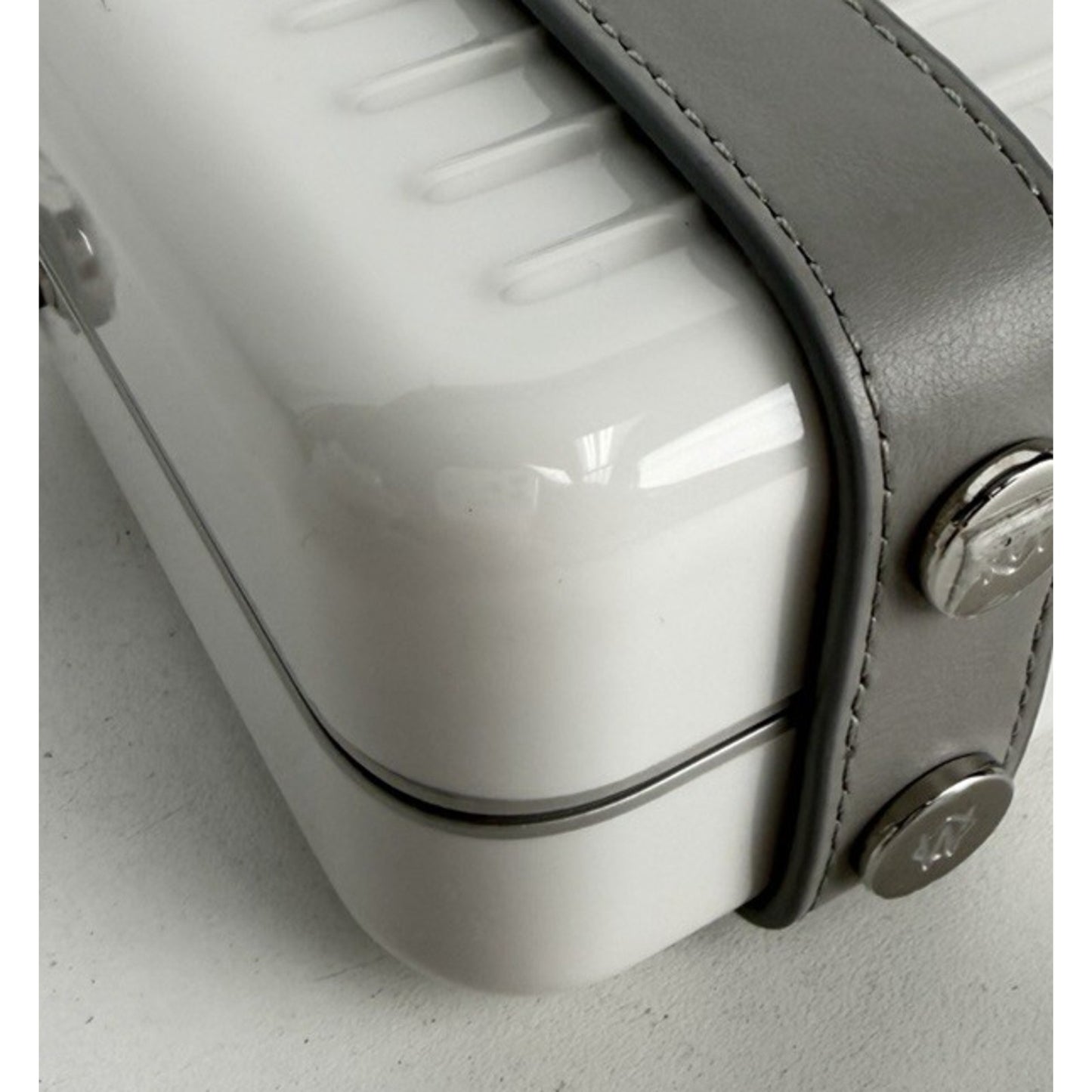 Rimowa Personal Polycarbonate Cross-Body Mini Bag in White S-08