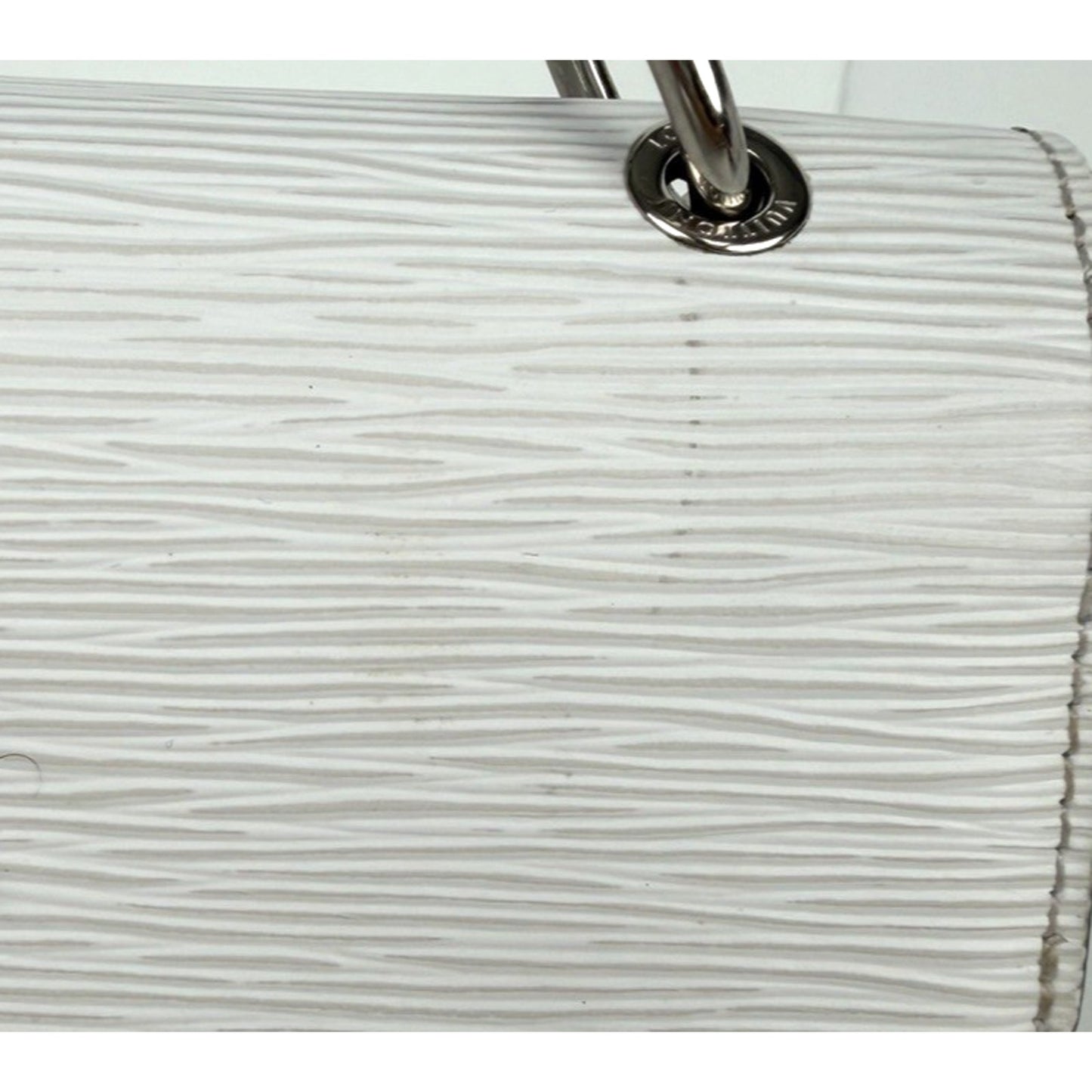 Louis Vuitton Epi Leather Pochette Grenelle Small Bag in White Color 2020 S