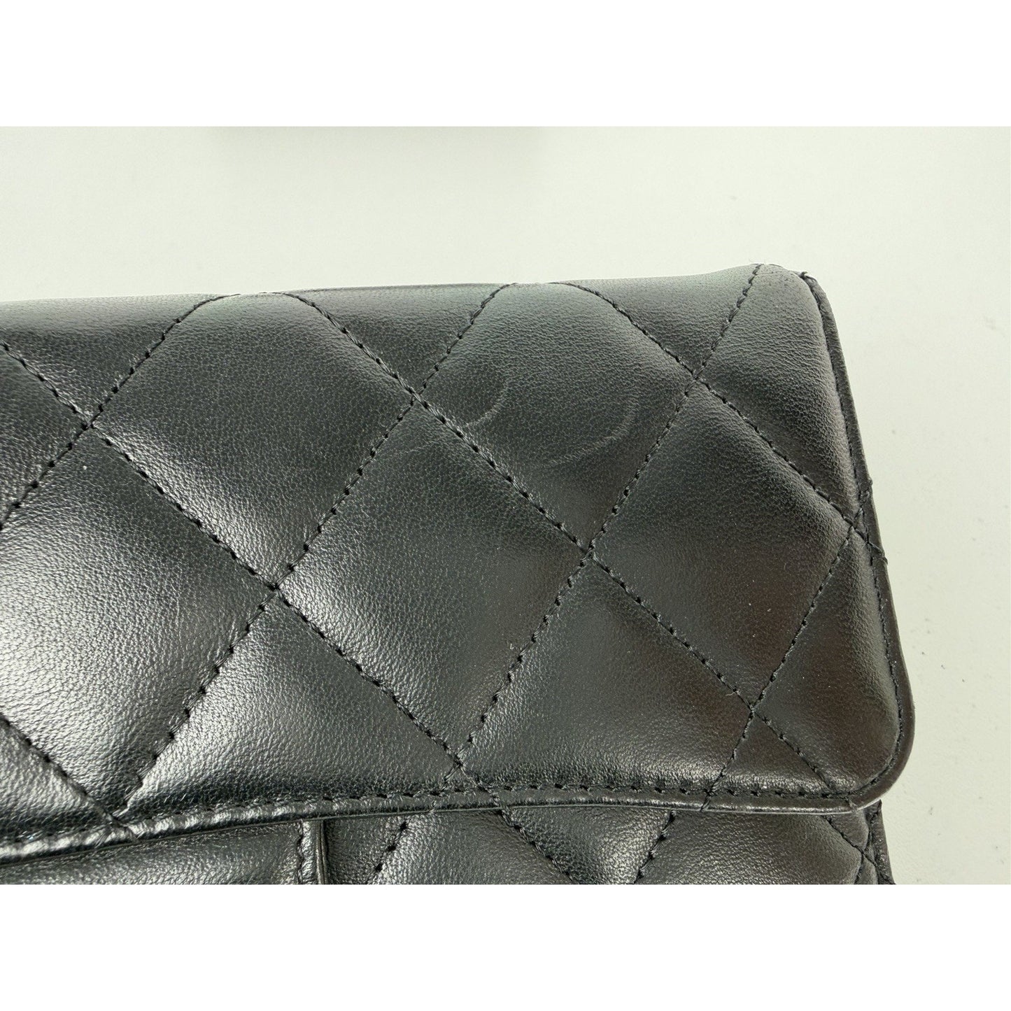 CHANEL Quilted Large Gusset Trifold Flap Wallet Black Leather (2012-2013)