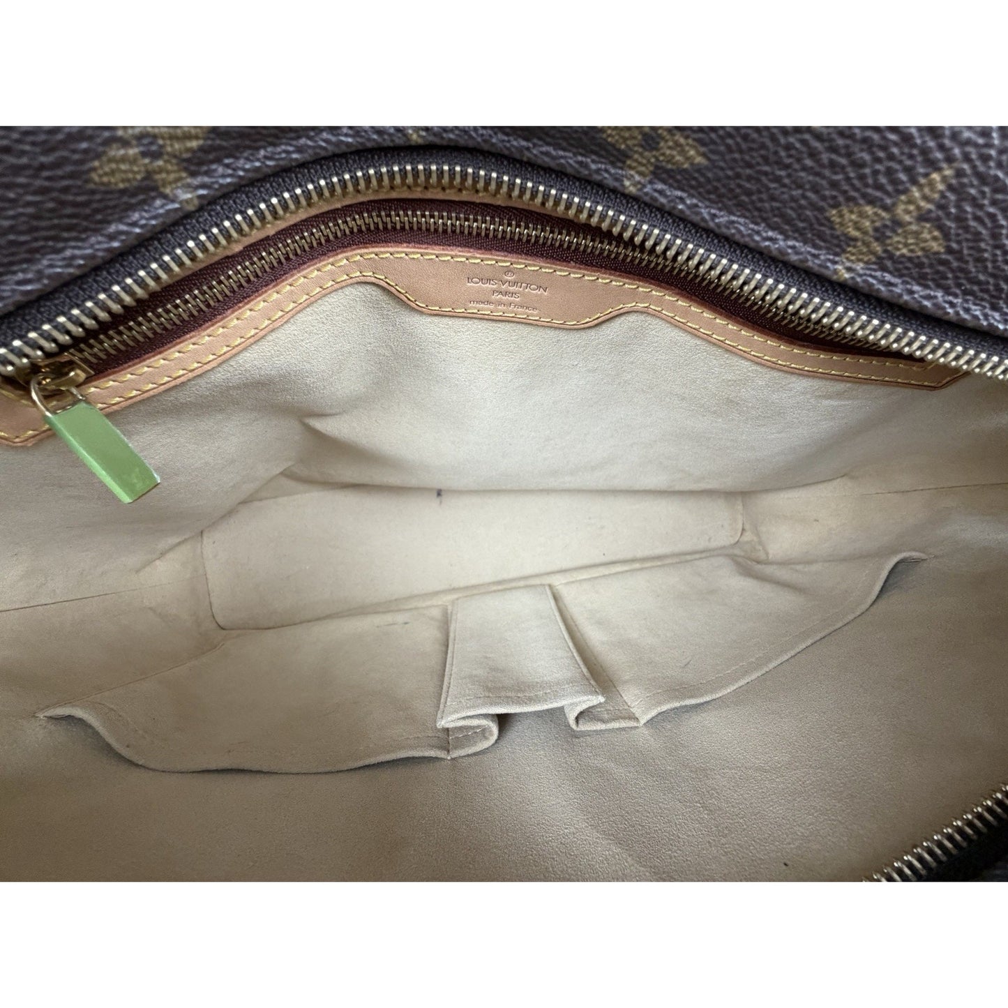 Louis Vuitton Cabas Mezzo Bag in Brown Monogram Coated Canvas Vintage 2002 S