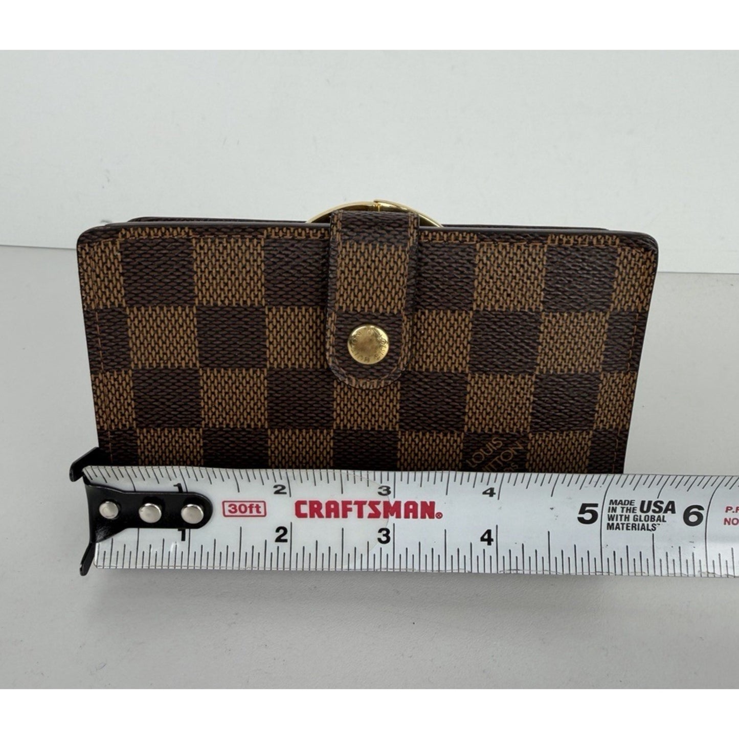 Louis Vuitton Portefeuille Viennois Wallet Vintage in Damier Ebene Canvas 2006