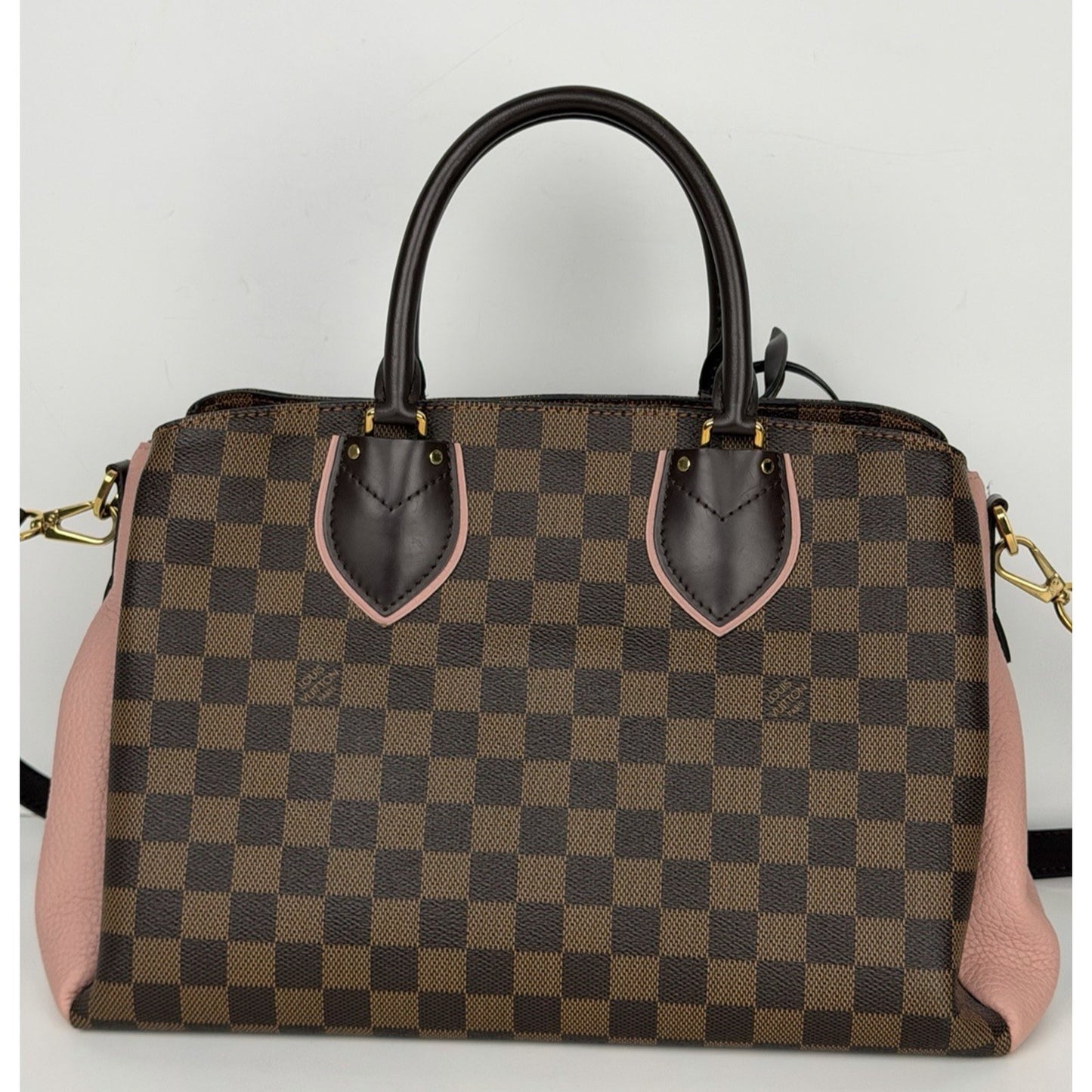 Louis Vuitton Normandy Handbag in Magnolia Damier Ebene Coated Canvas 2017 S