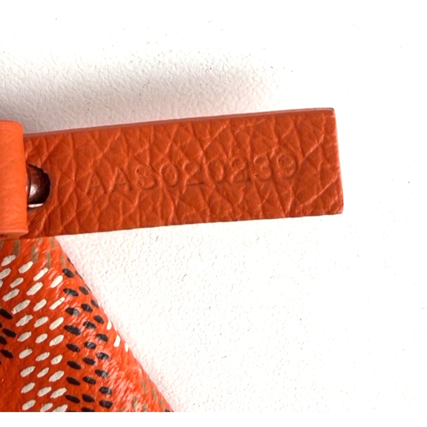 Goyard Saint Louis PM Tote Bag in Orange Goyardine Coated Canvas Leather Trim E5