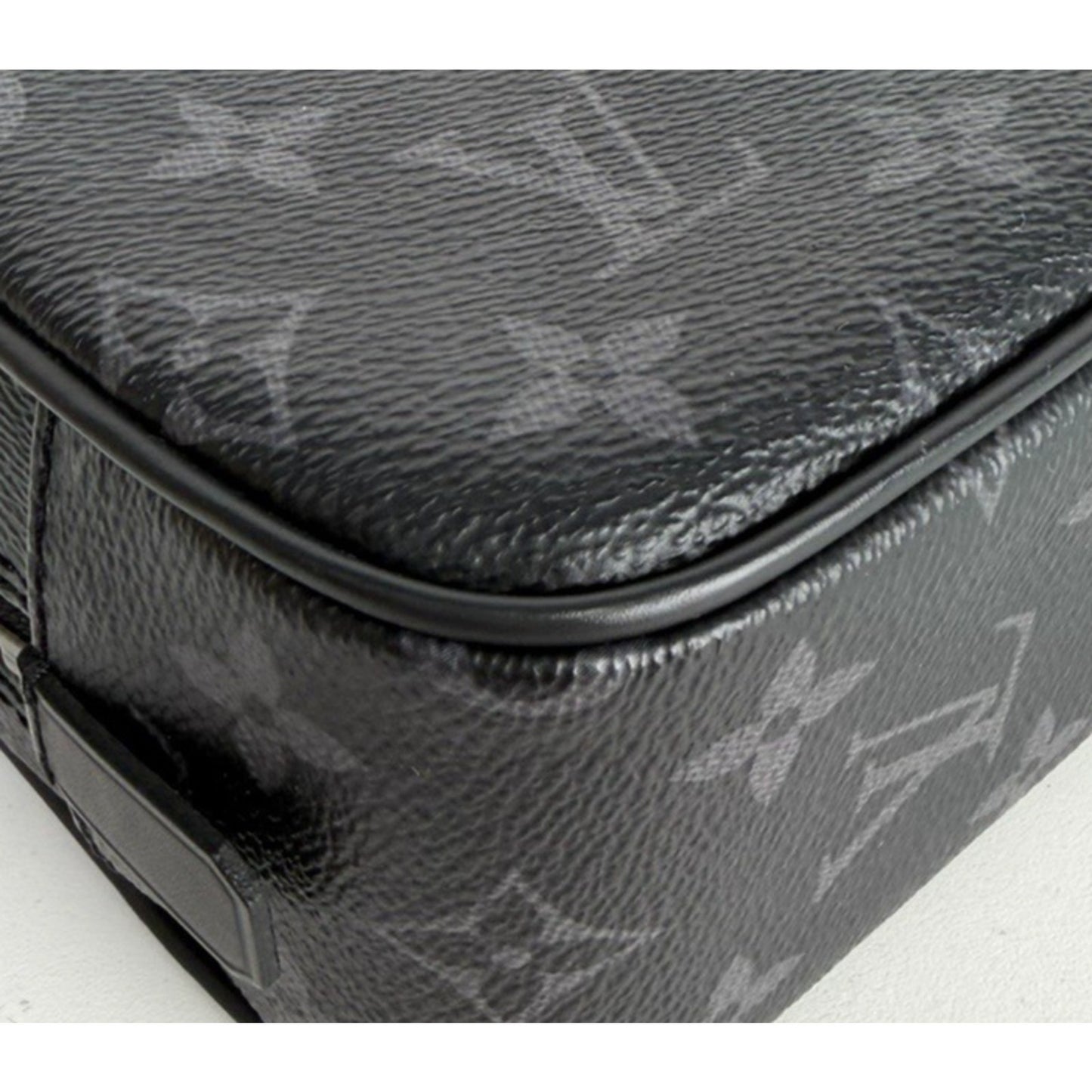 Louis Vuitton Monogram Eclipse Toilet GM Pouch Bag in Black Coated Canvas NFC S