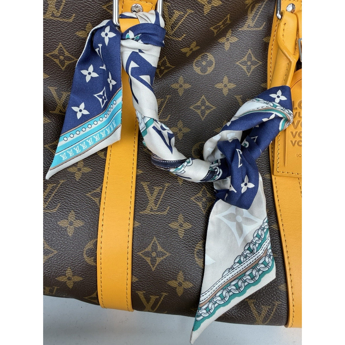 Louis Vuitton Keepall Bandouliere 50 Duffle Bag in Brown Coated Canvas NFC E-1